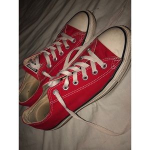 Red Low Top Converse